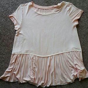 Pink Peplum Tee